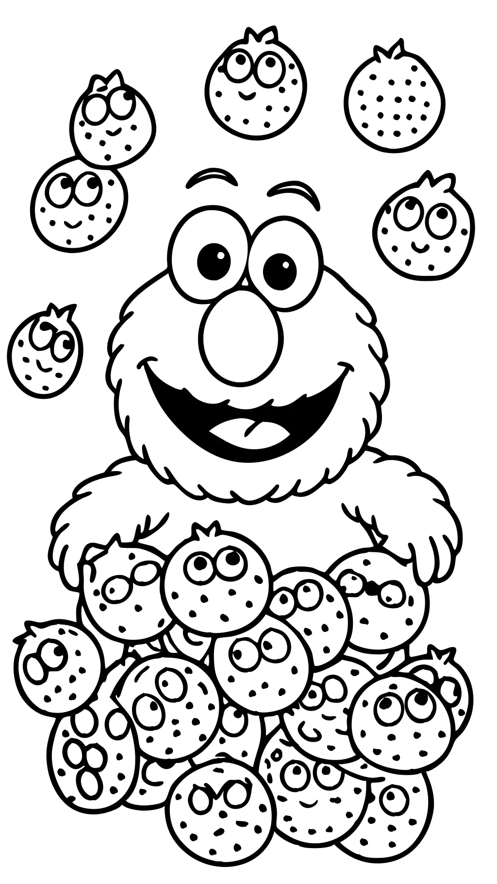 Sesame Street Cookie Monster Páginas para colorear